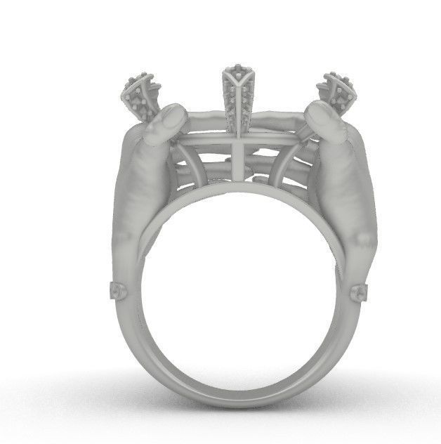 Hands around the gemstone 3D print model_12