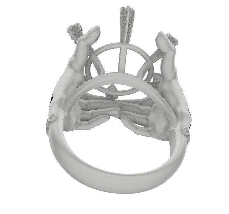 Hands around the gemstone 3D print model_16