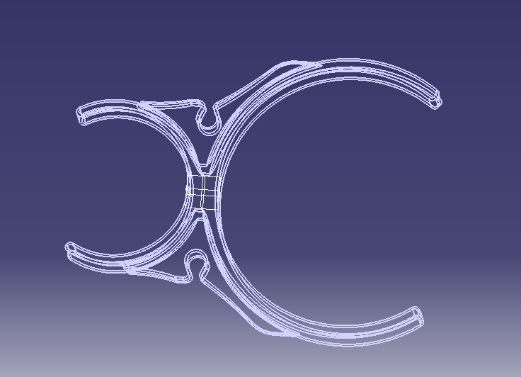 Water Filter Clip 58mm to 101mm 3D print model_16