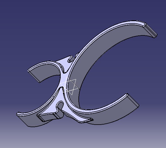 Water Filter Clip 58mm to 101mm 3D print model_21