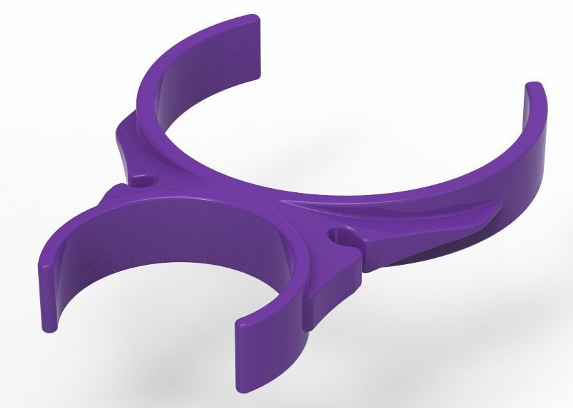 Water Filter Clip 58mm to 101mm 3D print model_38