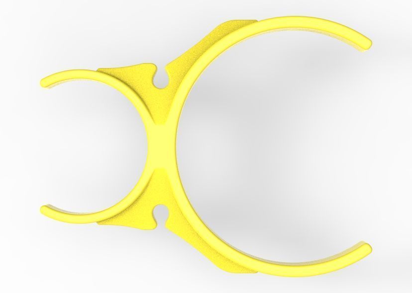 Water Filter Clip 58mm to 101mm 3D print model_41