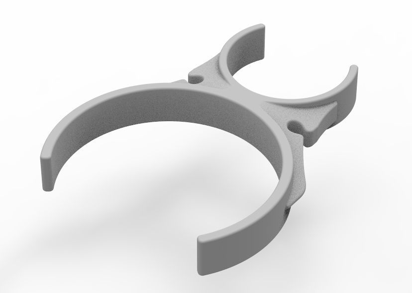 Water Filter Clip 58mm to 101mm 3D print model_27