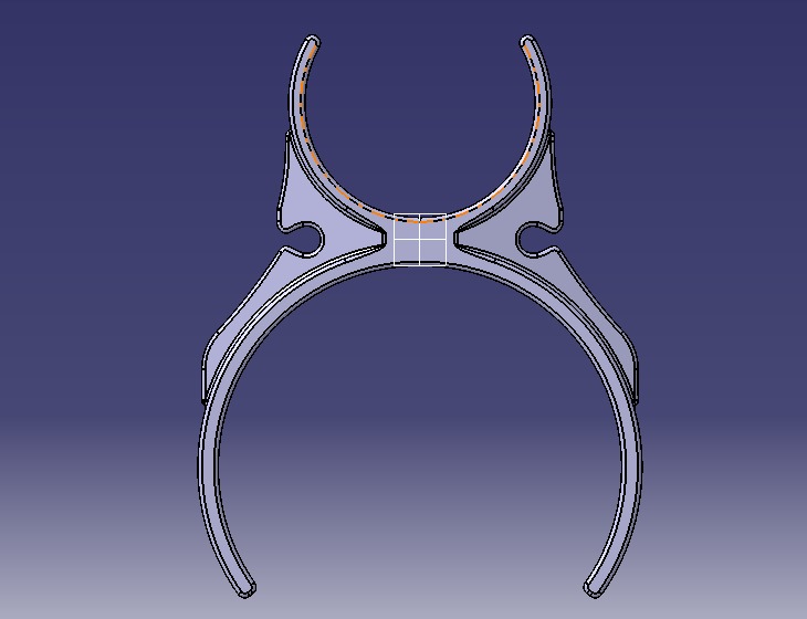 Water Filter Clip 58mm to 101mm 3D print model_4