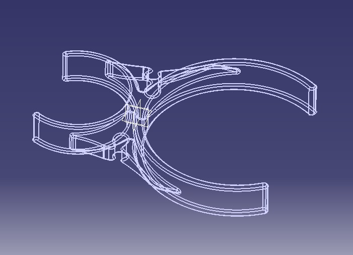 Water Filter Clip 58mm to 101mm 3D print model_10