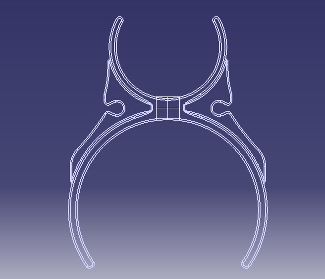 Water Filter Clip 58mm to 101mm 3D print model_6