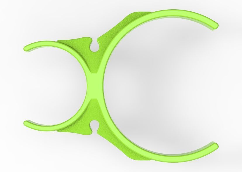 Water Filter Clip 58mm to 101mm 3D print model_44