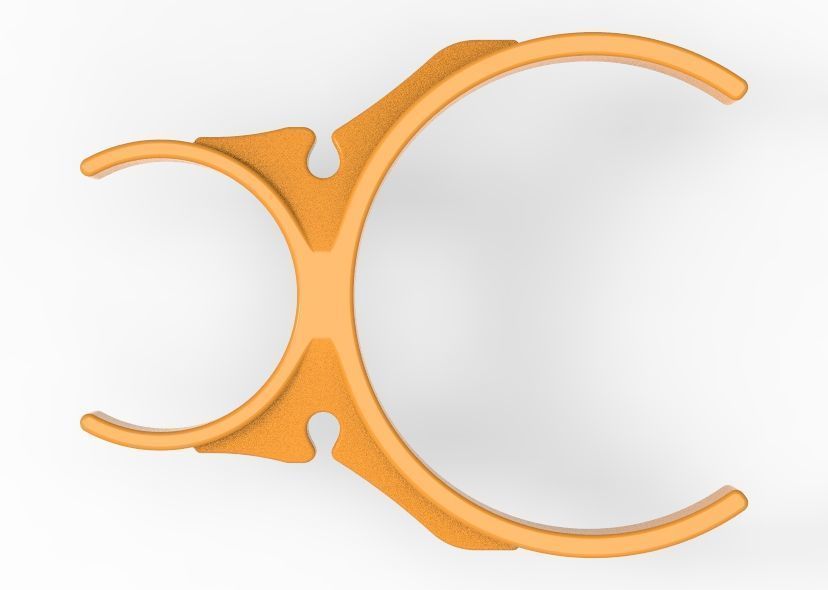 Water Filter Clip 58mm to 101mm 3D print model_43