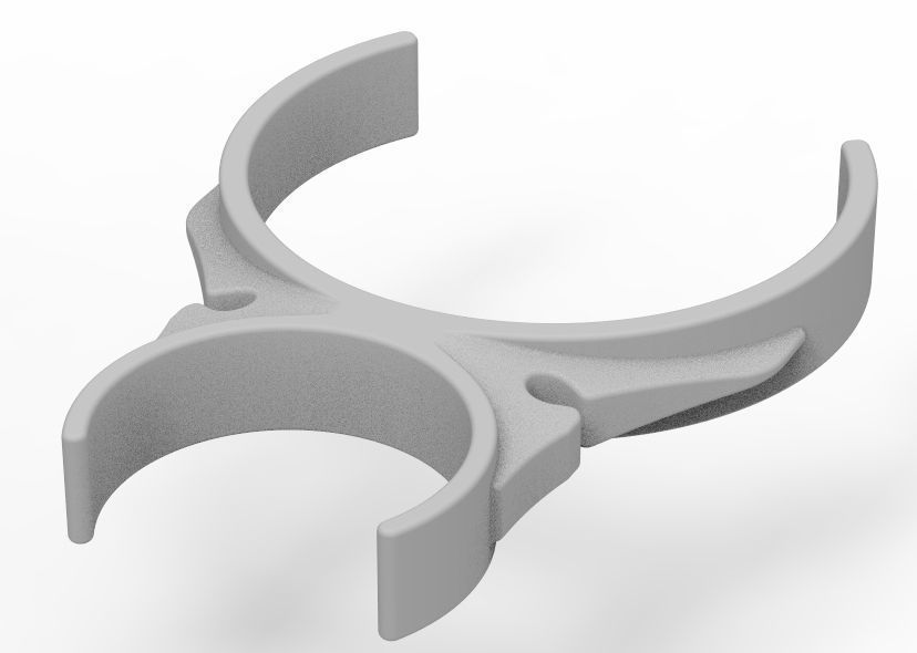 Water Filter Clip 58mm to 101mm 3D print model_34