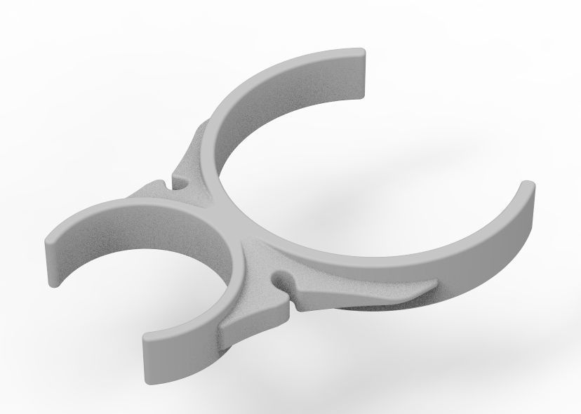 Water Filter Clip 58mm to 101mm 3D print model_32