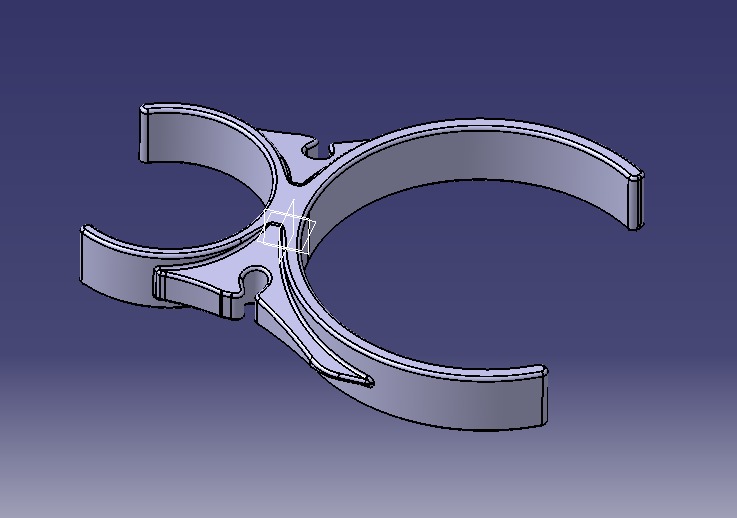 Water Filter Clip 58mm to 101mm 3D print model_9