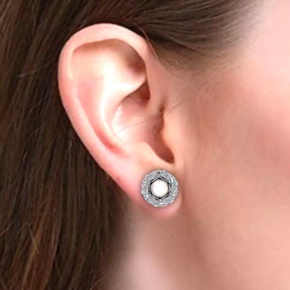 pearl earring 3D print model