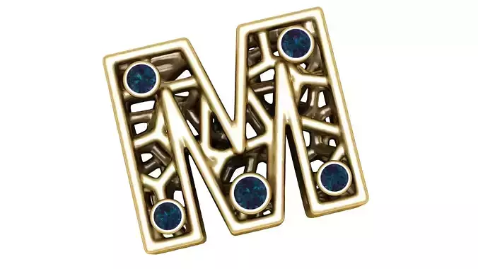 SIMPLE ALPHABET L PENDANT 3D PRINTABLE MODEL 