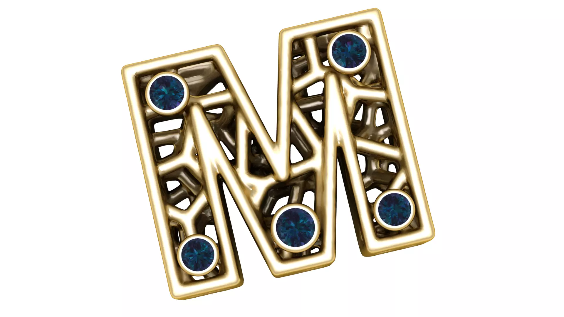 SIMPLE ALPHABET L PENDANT 3D PRINTABLE MODEL 3D print model