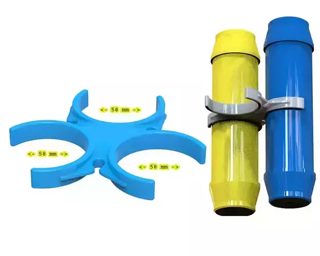 Water Filter Clip 3 ways 58mm