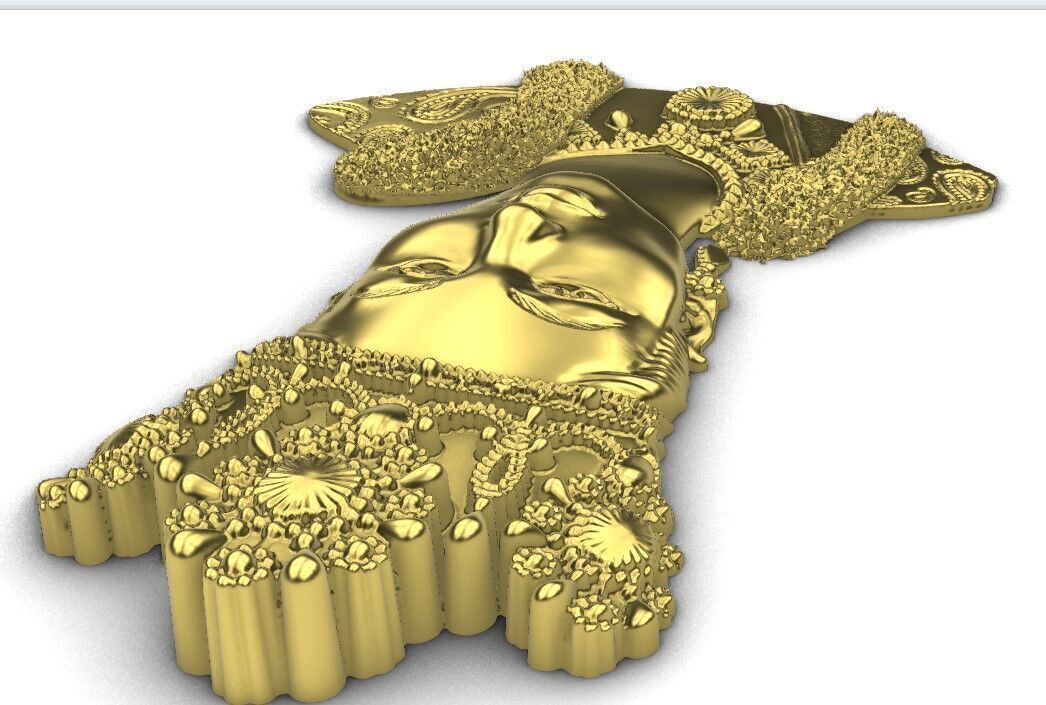 farah diba pendant  3D print model_9