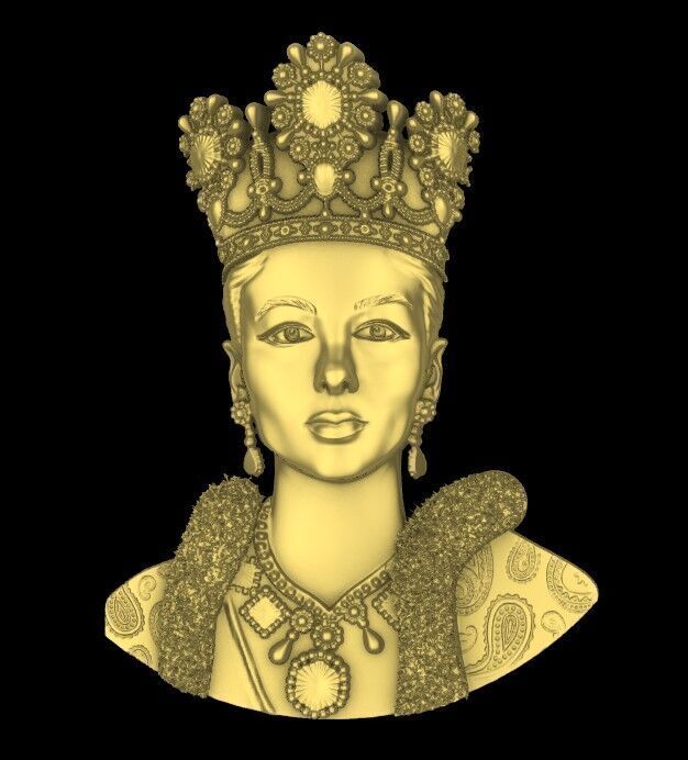 farah diba pendant  3D print model_4