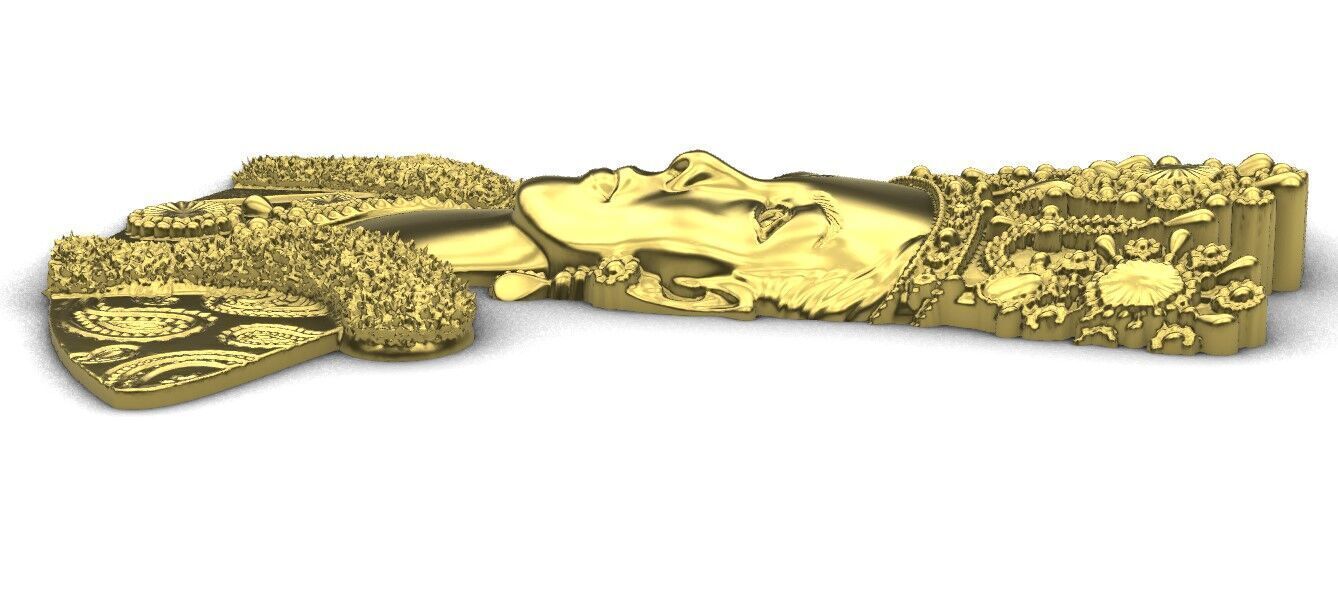 farah diba pendant  3D print model_8