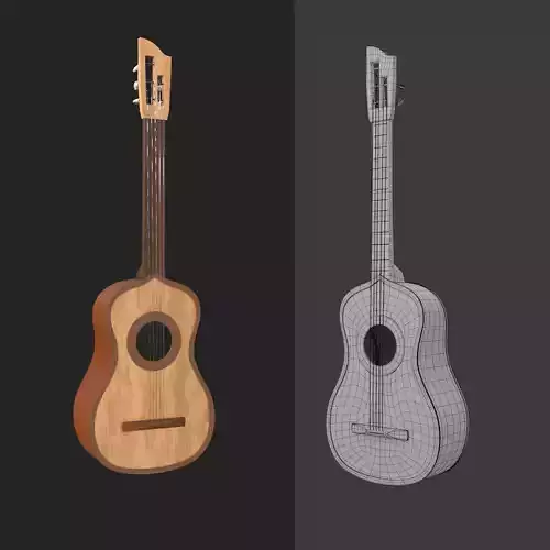 Spanish Guitar Cartoon Vihuela