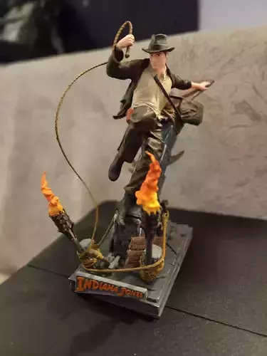 Indiana Jones  Character with Flames