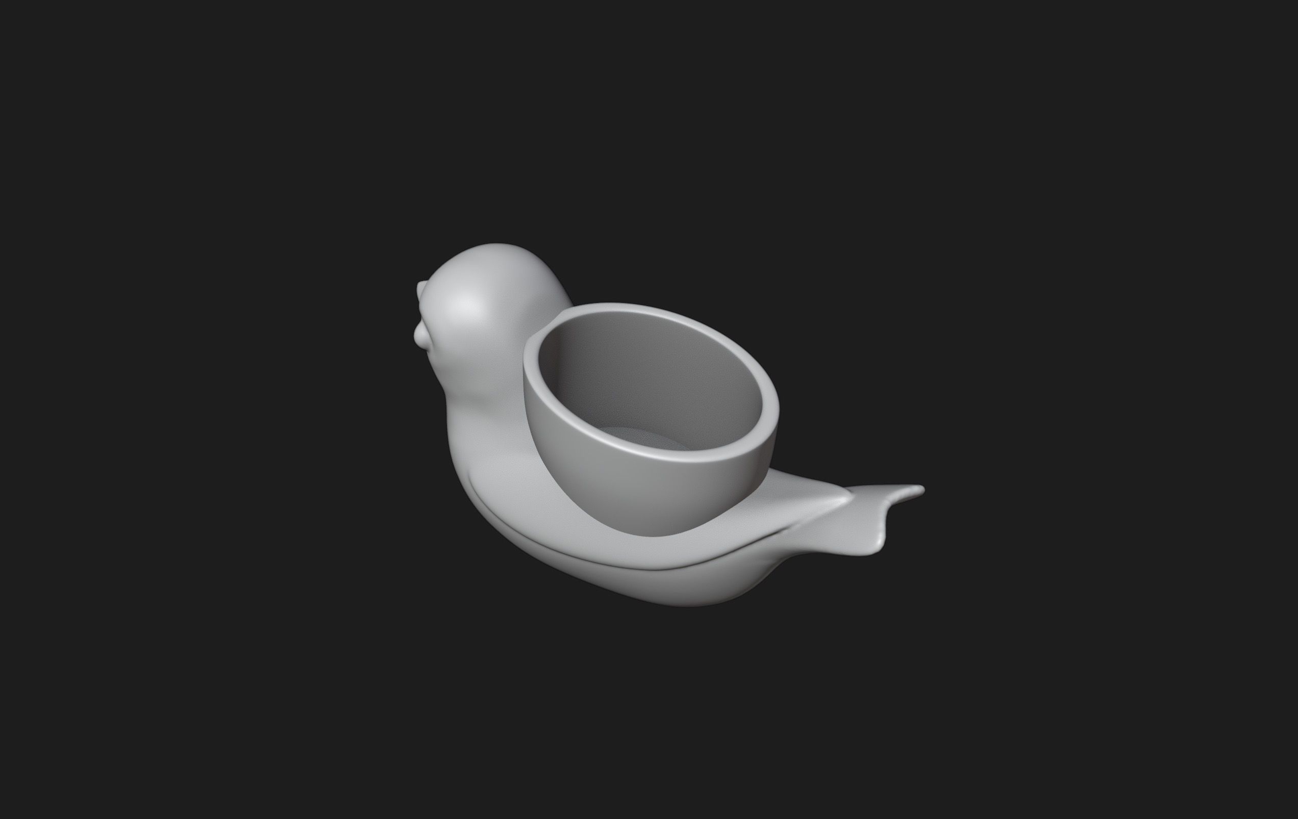 Bird Planter - Pen Holder 3D print model_6