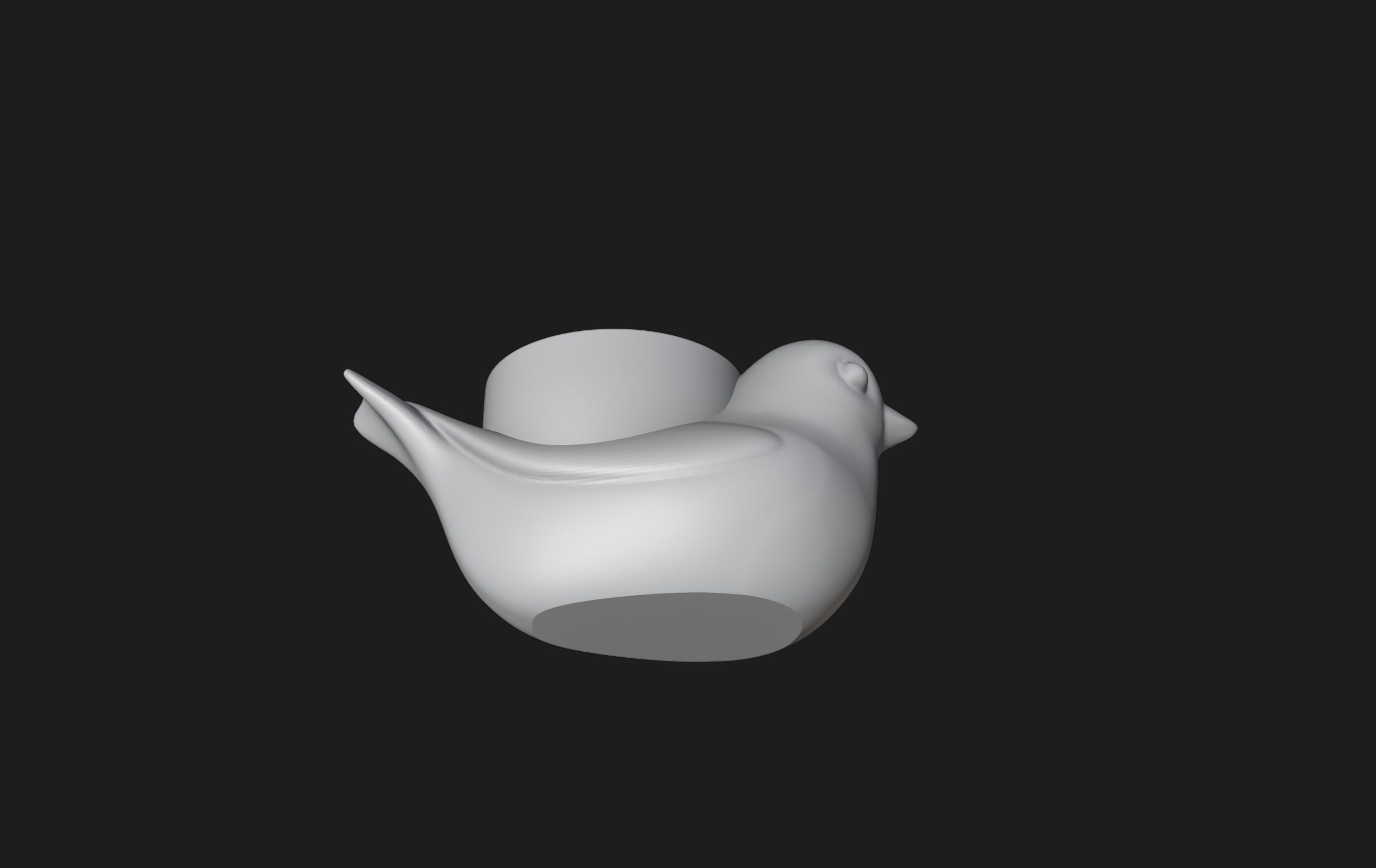 Bird Planter - Pen Holder 3D print model_7