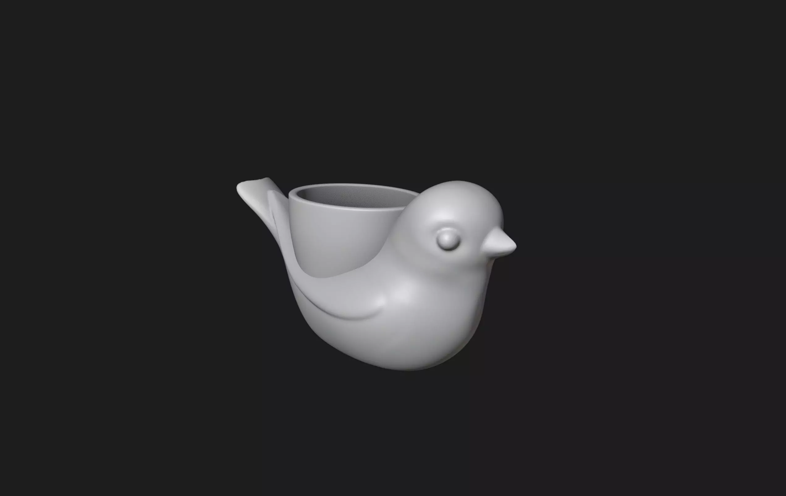Bird Planter - Pen Holder 3D print model_0