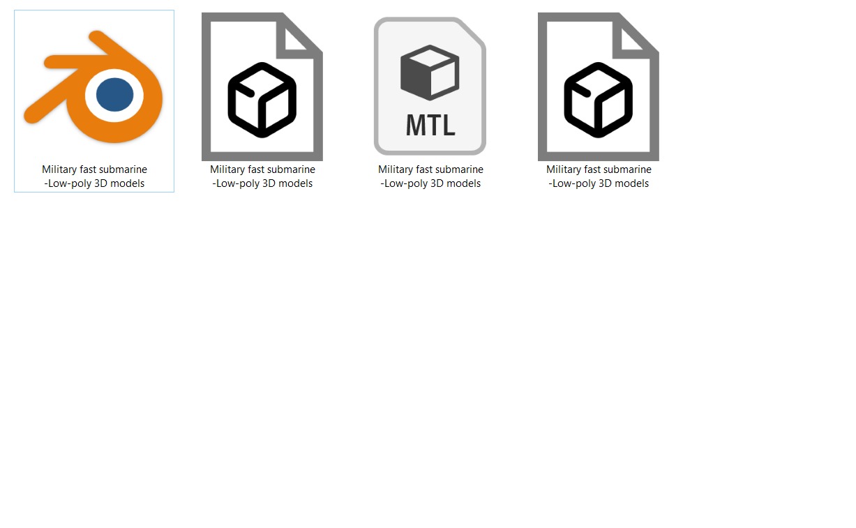  Fast and heavy military reconnaissance submarine 3d model free Free low-poly 3D model_4