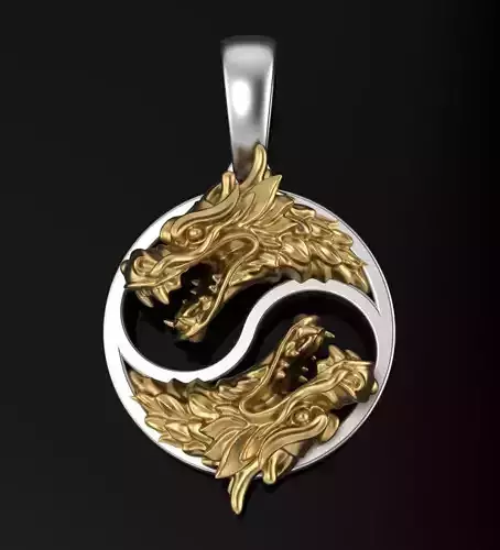 Dragon Pendant model 3D print model