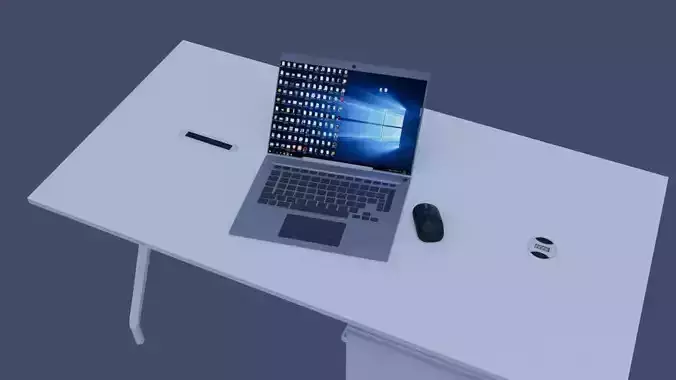 Laptop and mouse laptop