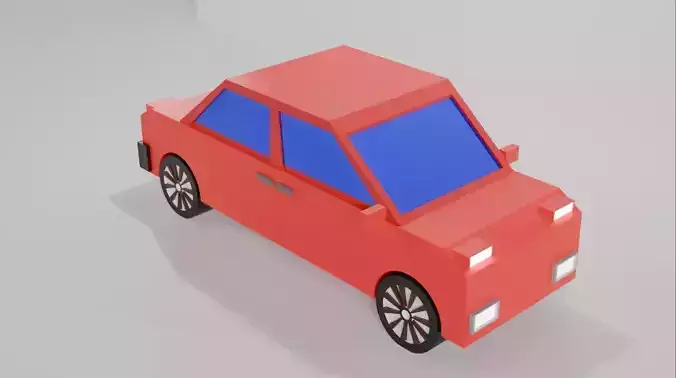 3d cartoon car