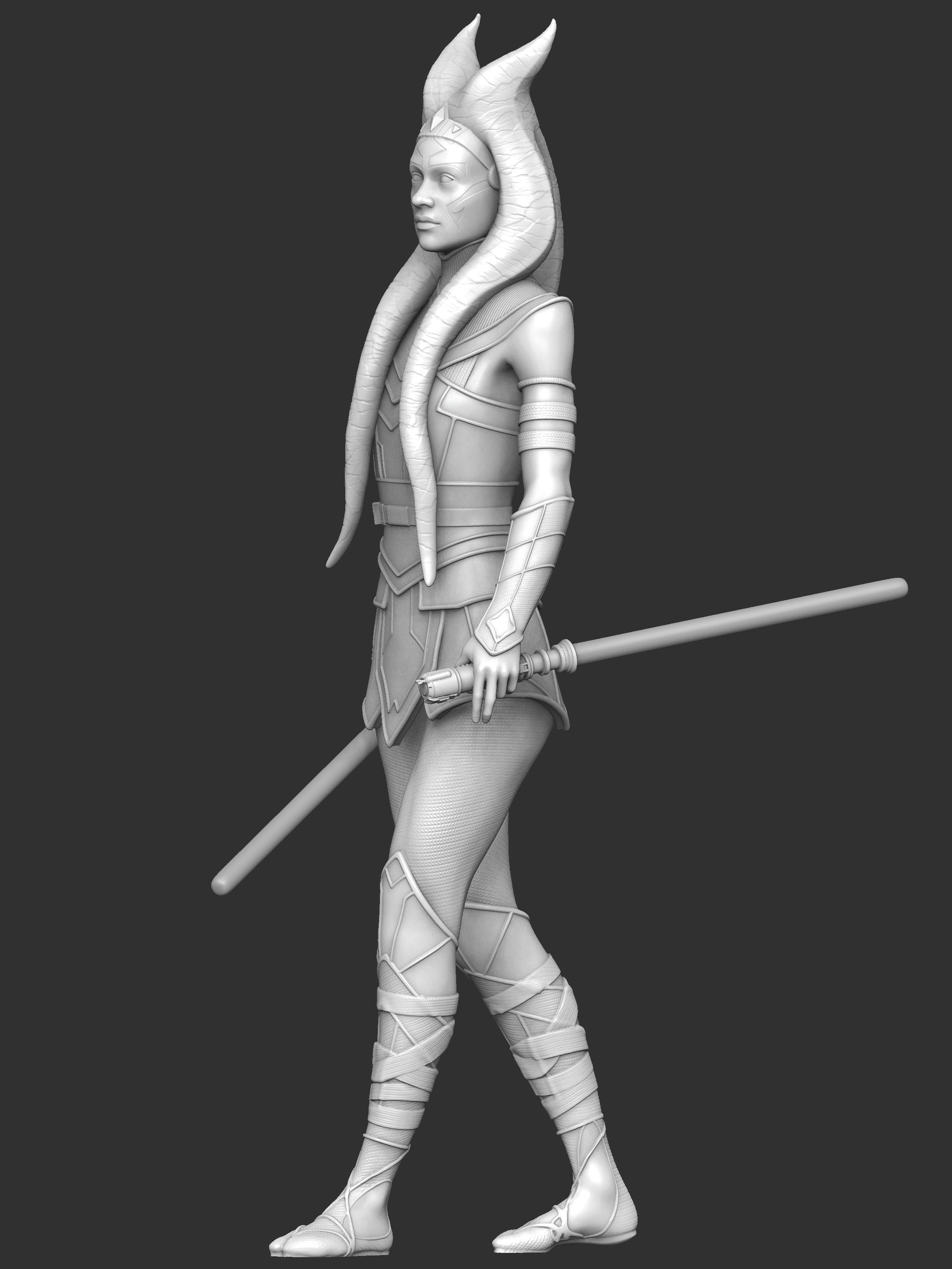 EXCLUSIVE 3D AHSOKA TANO Collectible Figurine 3D print model_1