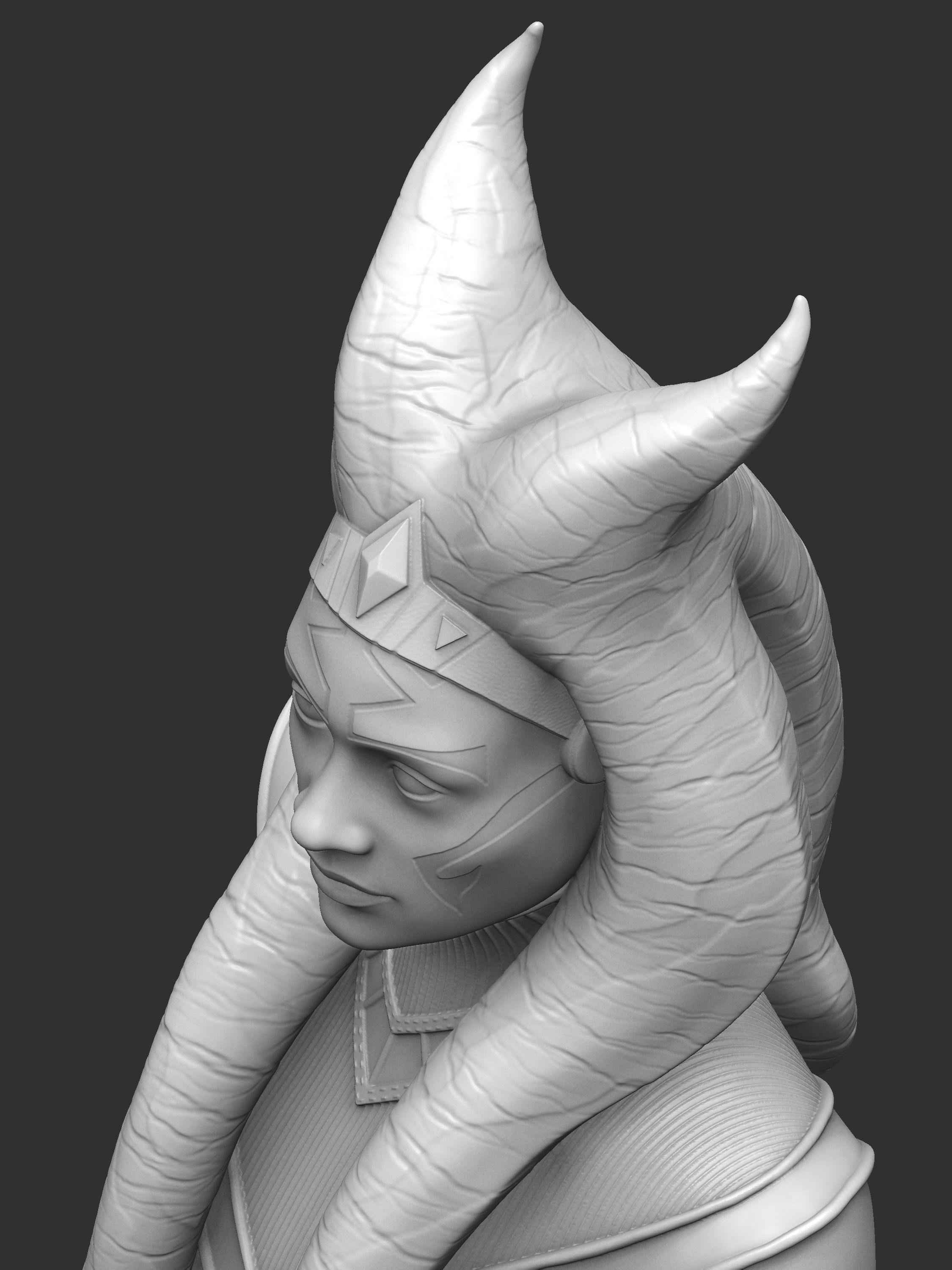 EXCLUSIVE 3D AHSOKA TANO Collectible Figurine 3D print model_5