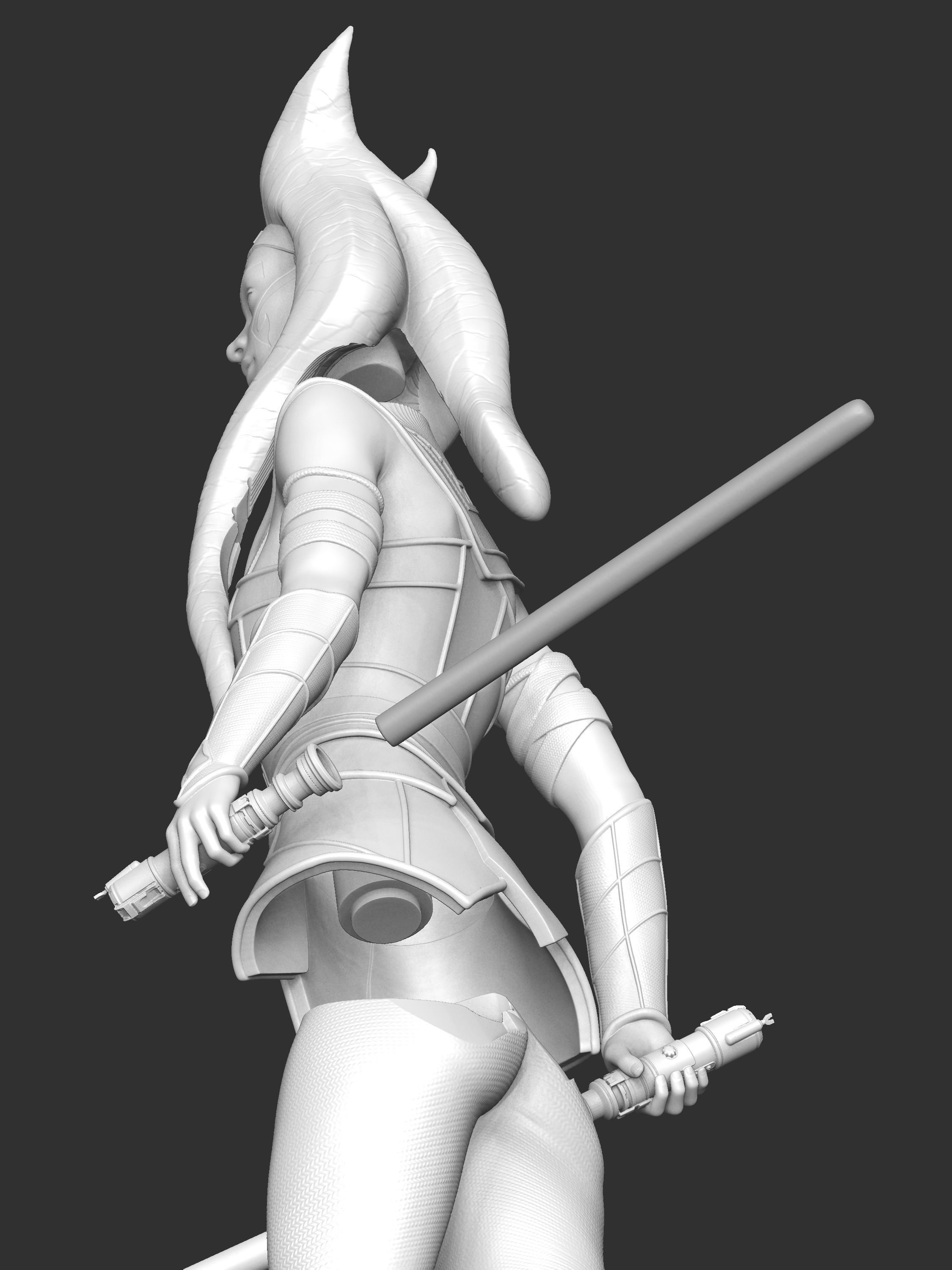 EXCLUSIVE 3D AHSOKA TANO Collectible Figurine 3D print model_10