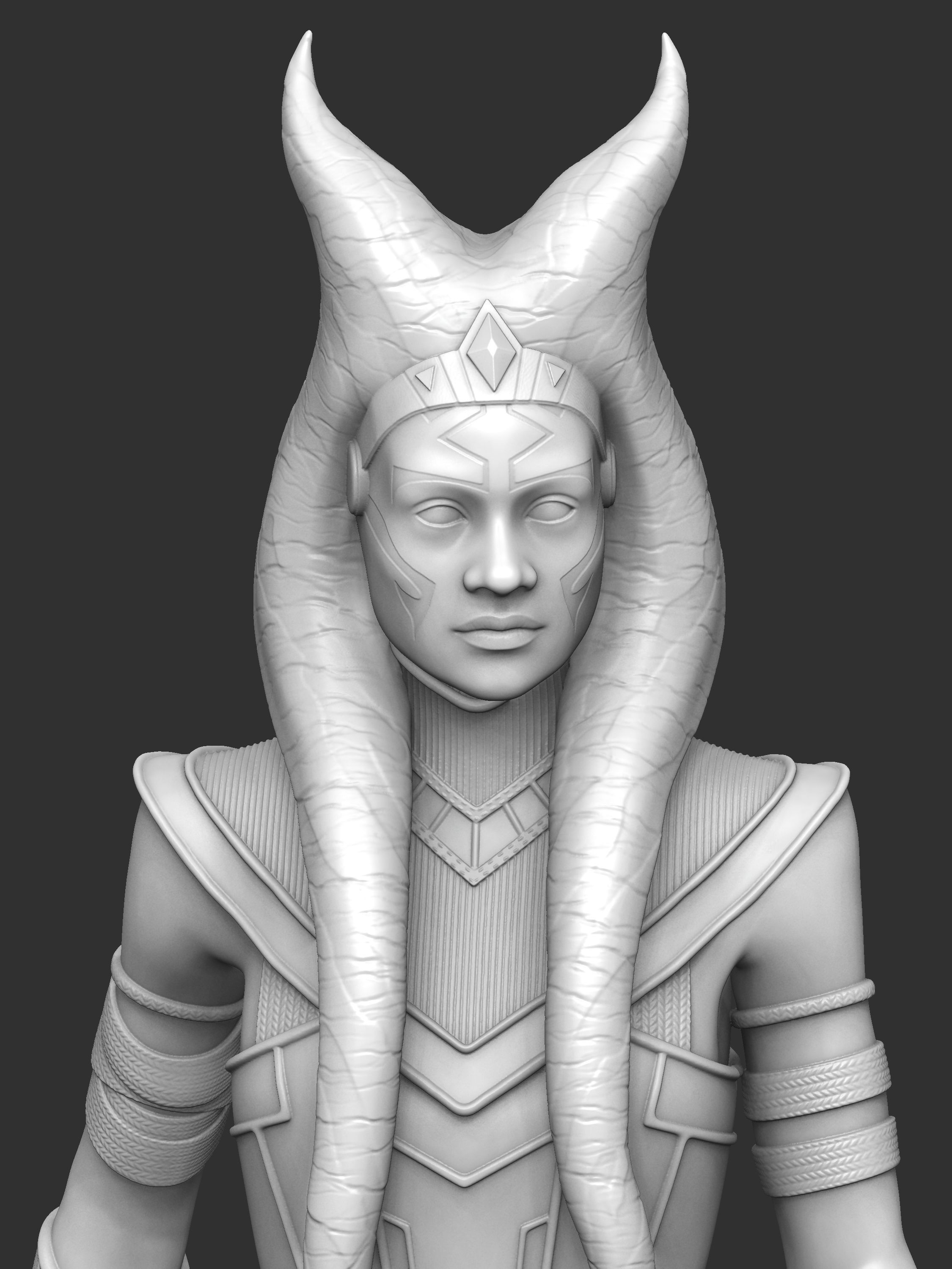 EXCLUSIVE 3D AHSOKA TANO Collectible Figurine 3D print model_17