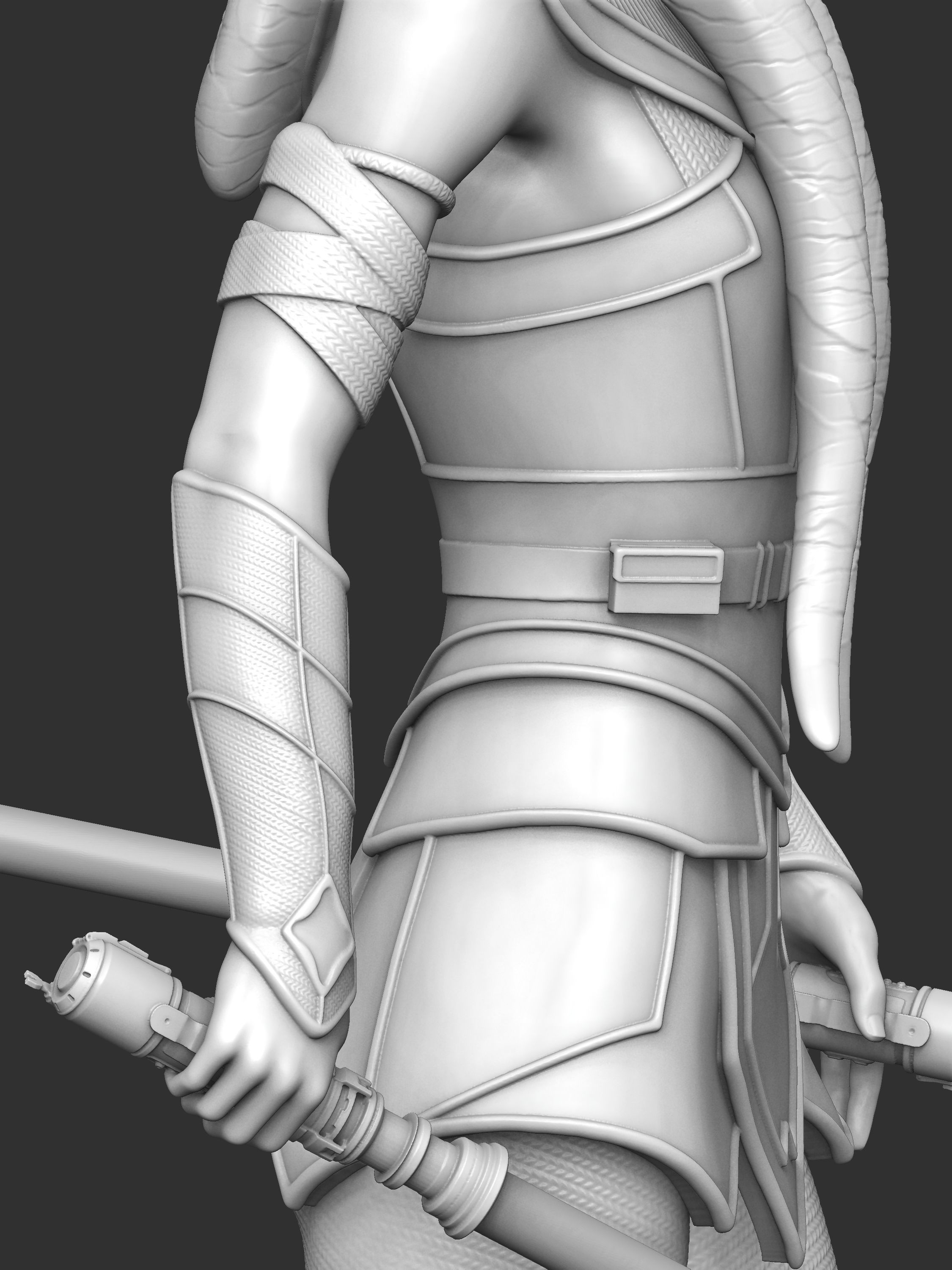 EXCLUSIVE 3D AHSOKA TANO Collectible Figurine 3D print model_8