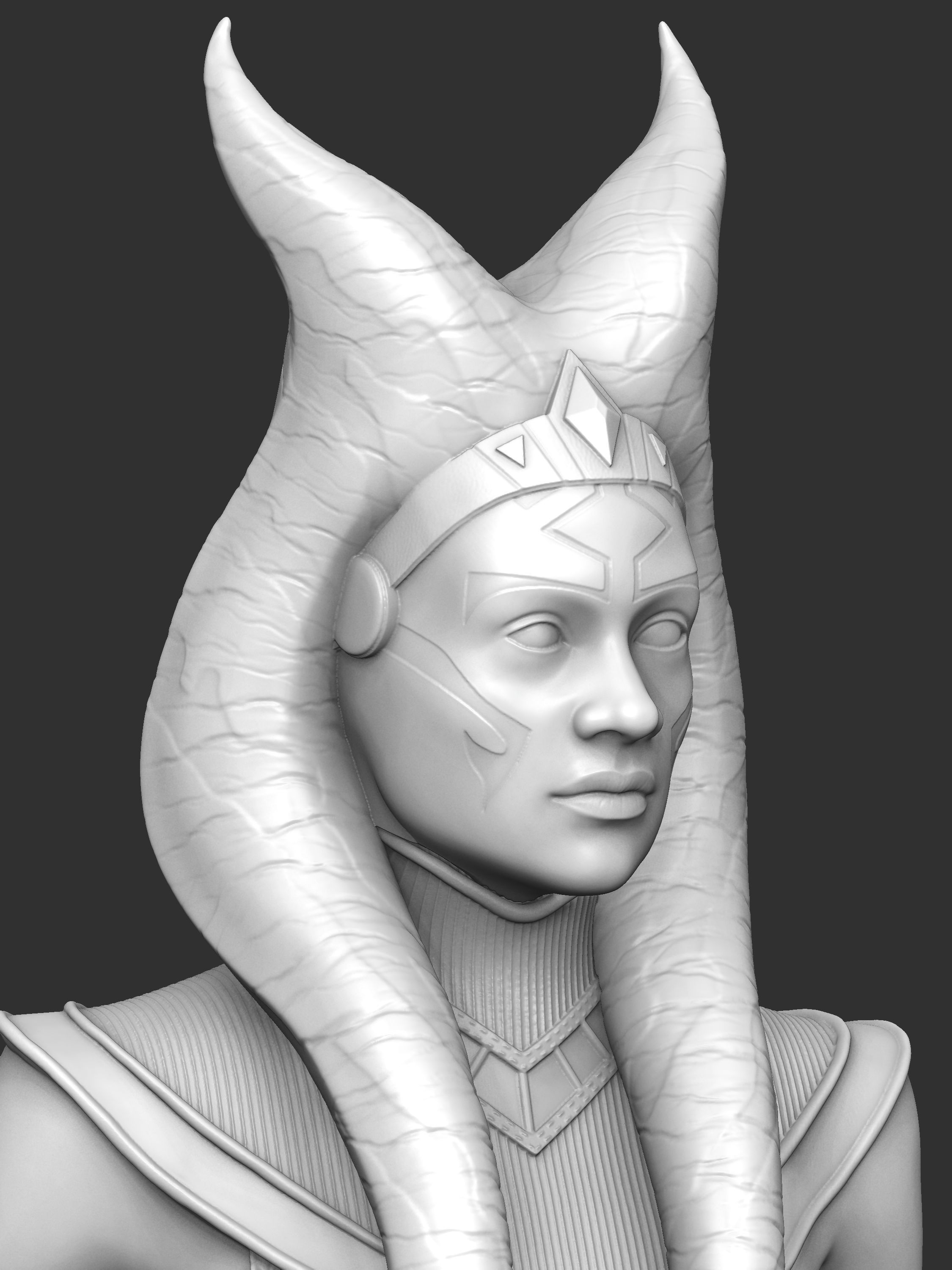 EXCLUSIVE 3D AHSOKA TANO Collectible Figurine 3D print model_3