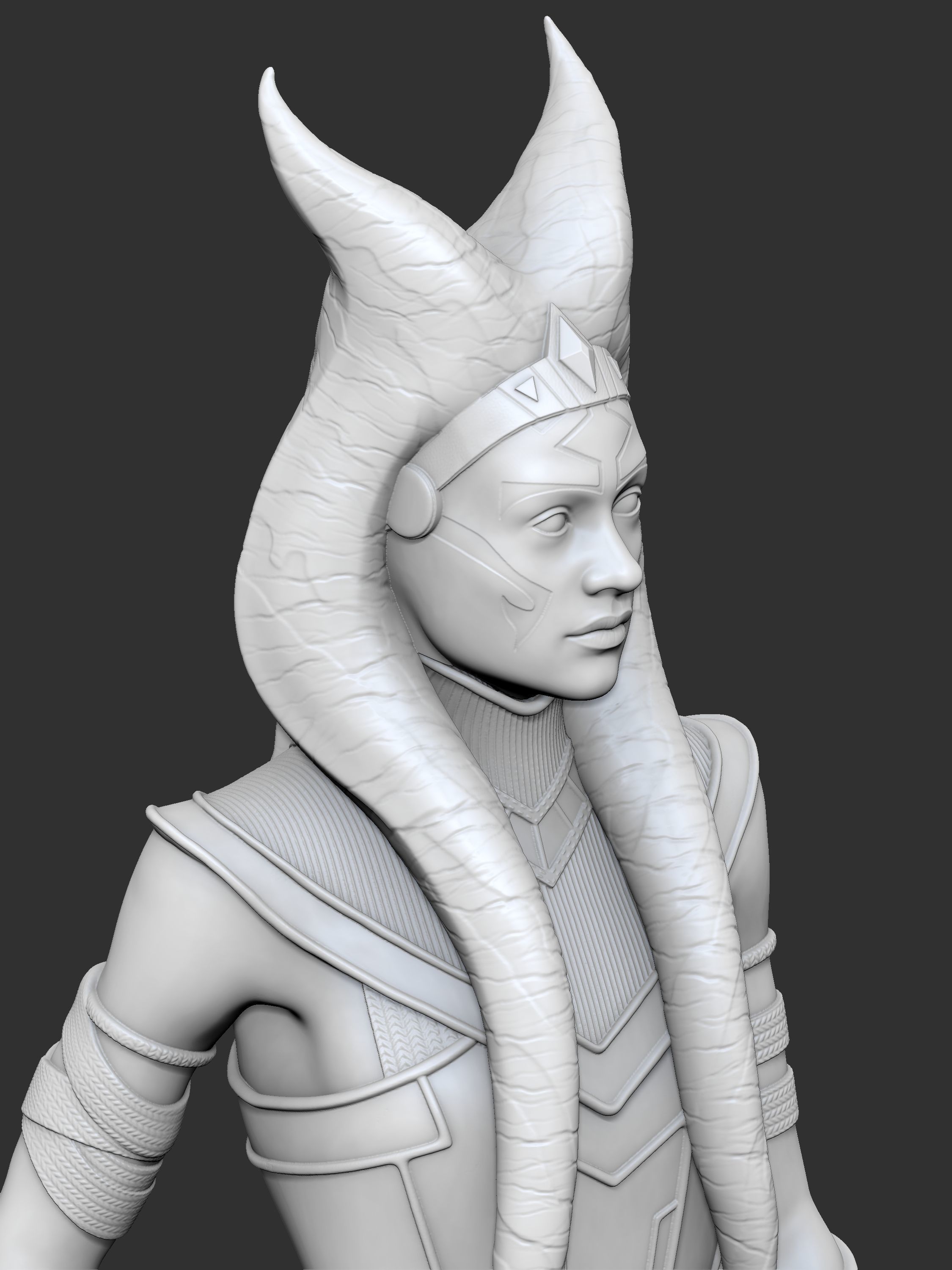 EXCLUSIVE 3D AHSOKA TANO Collectible Figurine 3D print model_16