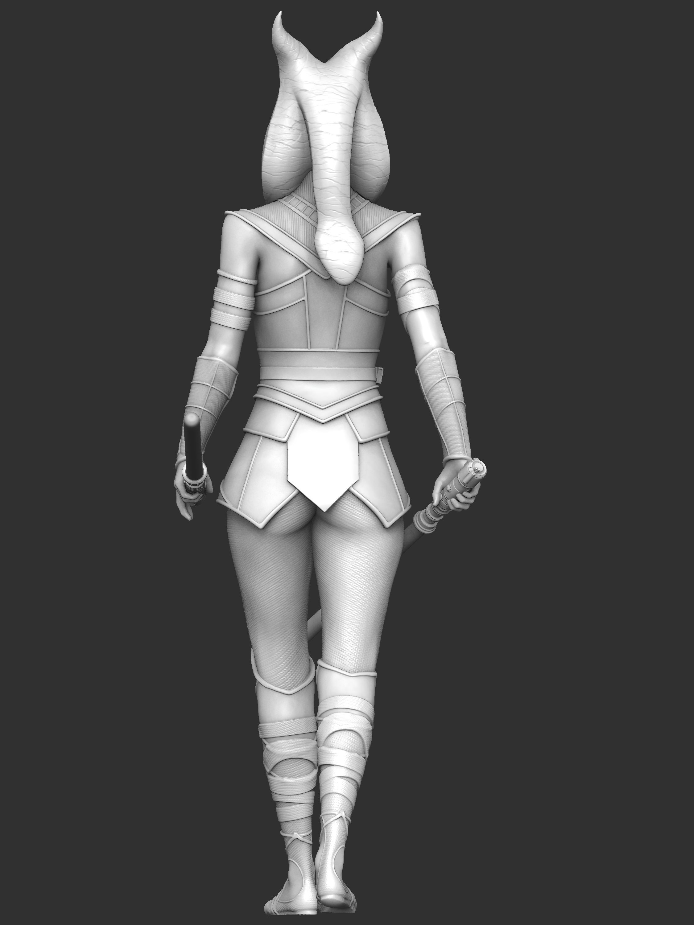 EXCLUSIVE 3D AHSOKA TANO Collectible Figurine 3D print model_13