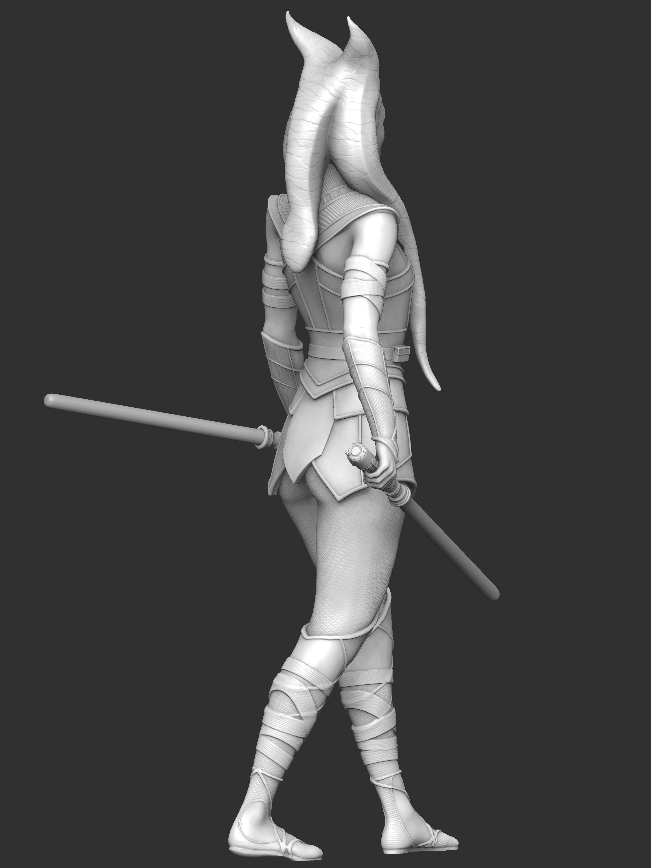 EXCLUSIVE 3D AHSOKA TANO Collectible Figurine 3D print model_14