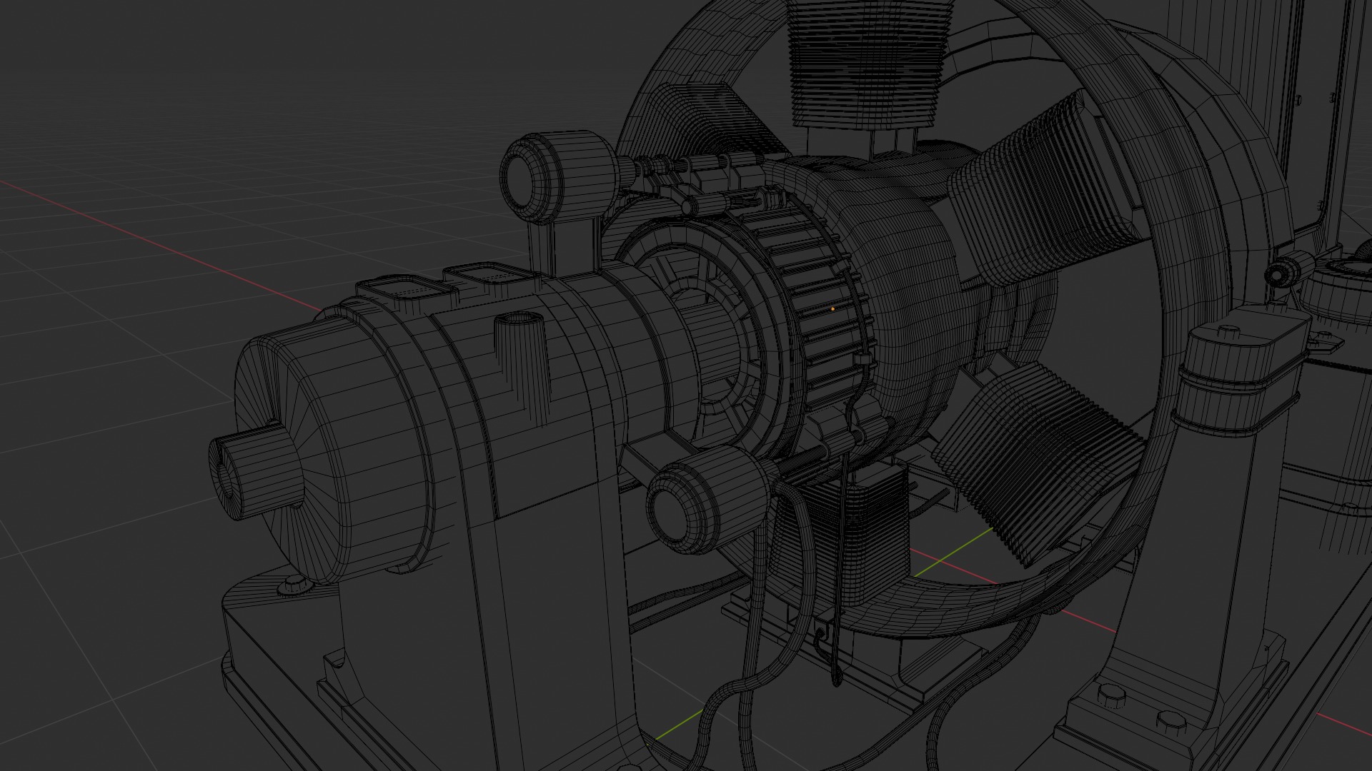 Old Electric Power Generator - Modular - Blender UE5 Ready Low-poly 3D model_5