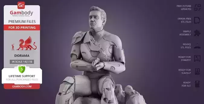 Iron Man Defeated and Thanos