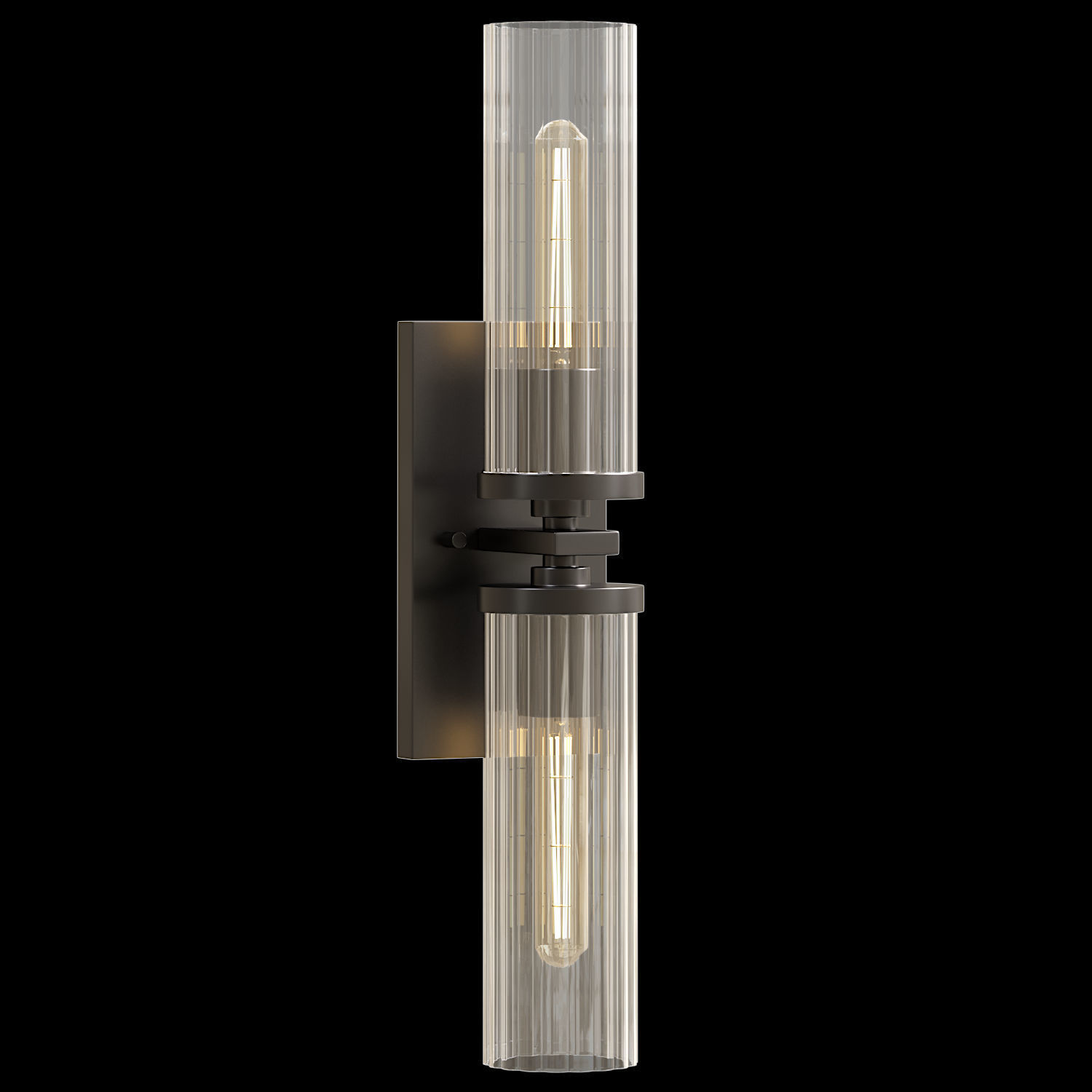 Andreas 2-Light Wall Sconce Low-poly 3D model_2