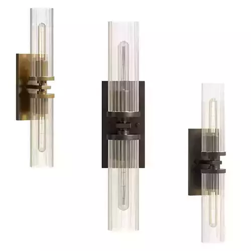 Andreas 2-Light Wall Sconce Low-poly 3D model