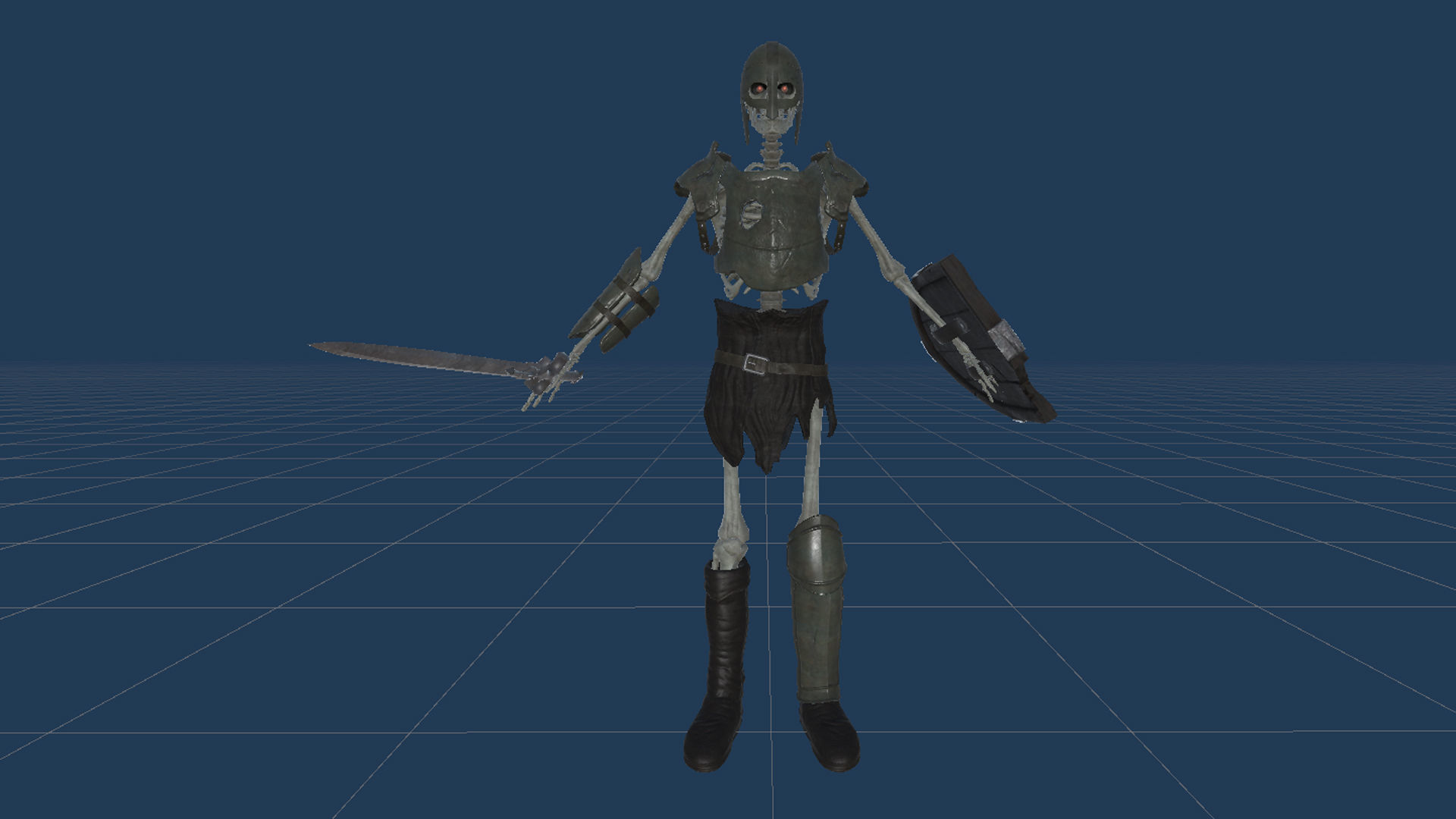 Skeleton 02 Low-poly 3D model_22