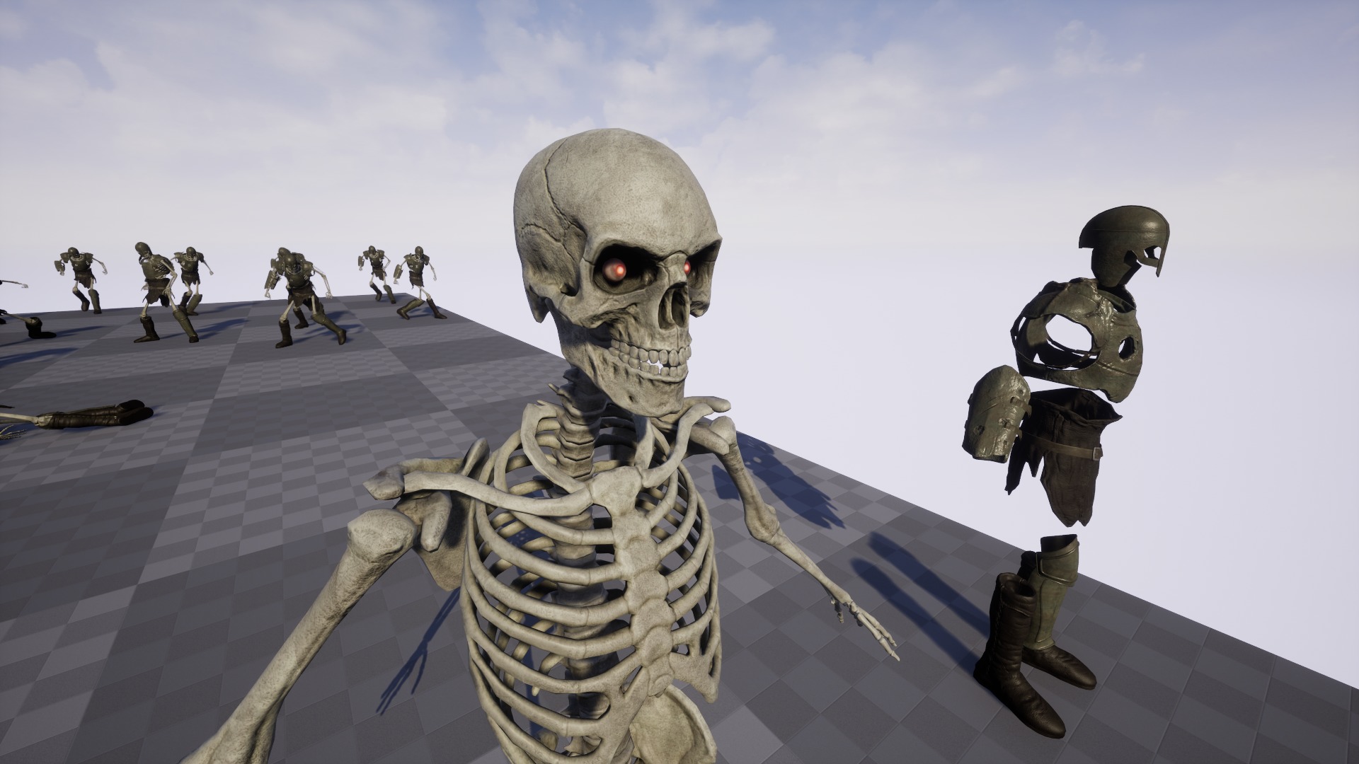 Skeleton 02 Low-poly 3D model_17