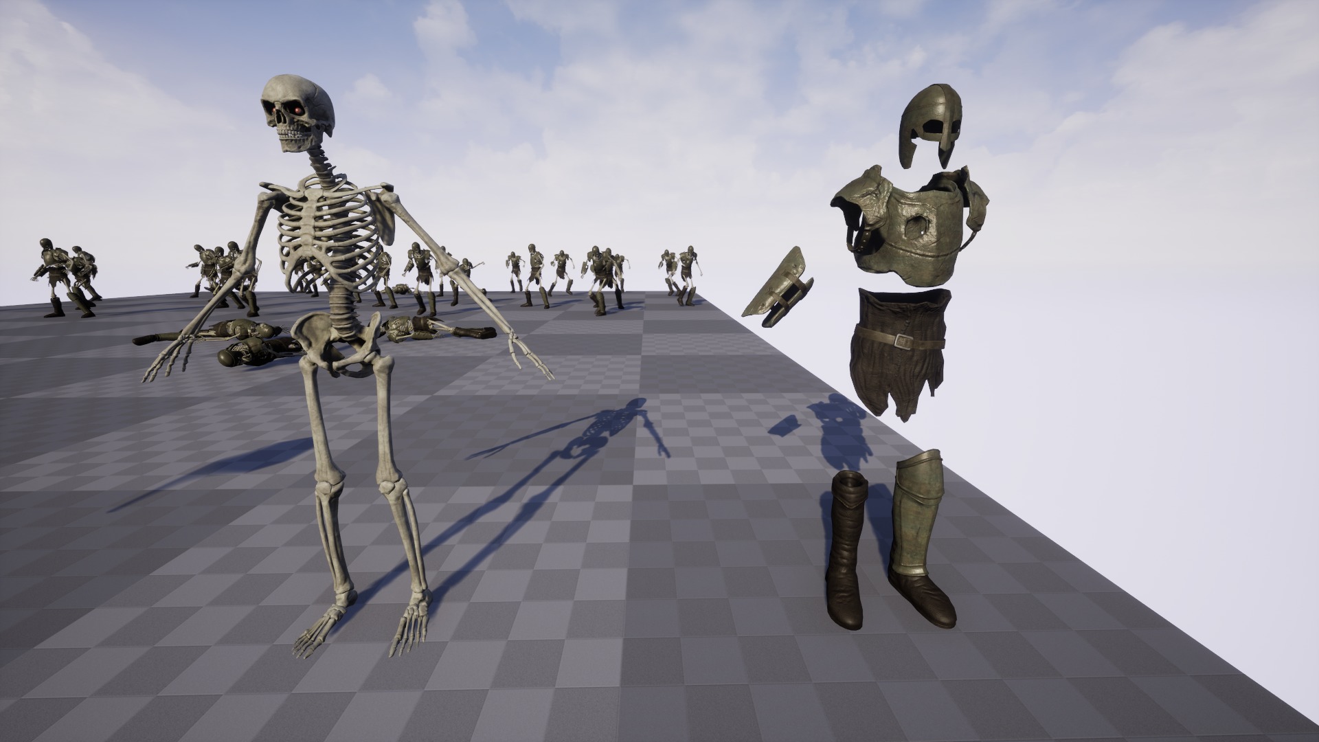 Skeleton 02 Low-poly 3D model_19