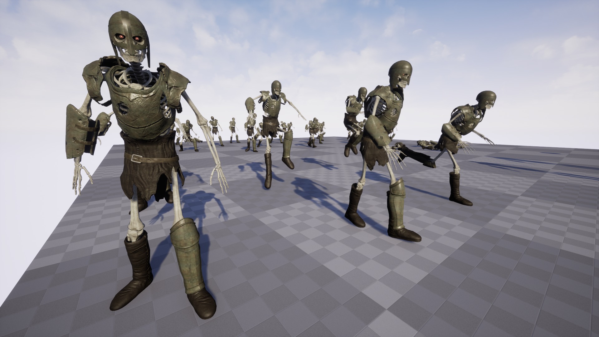 Skeleton 02 Low-poly 3D model_20