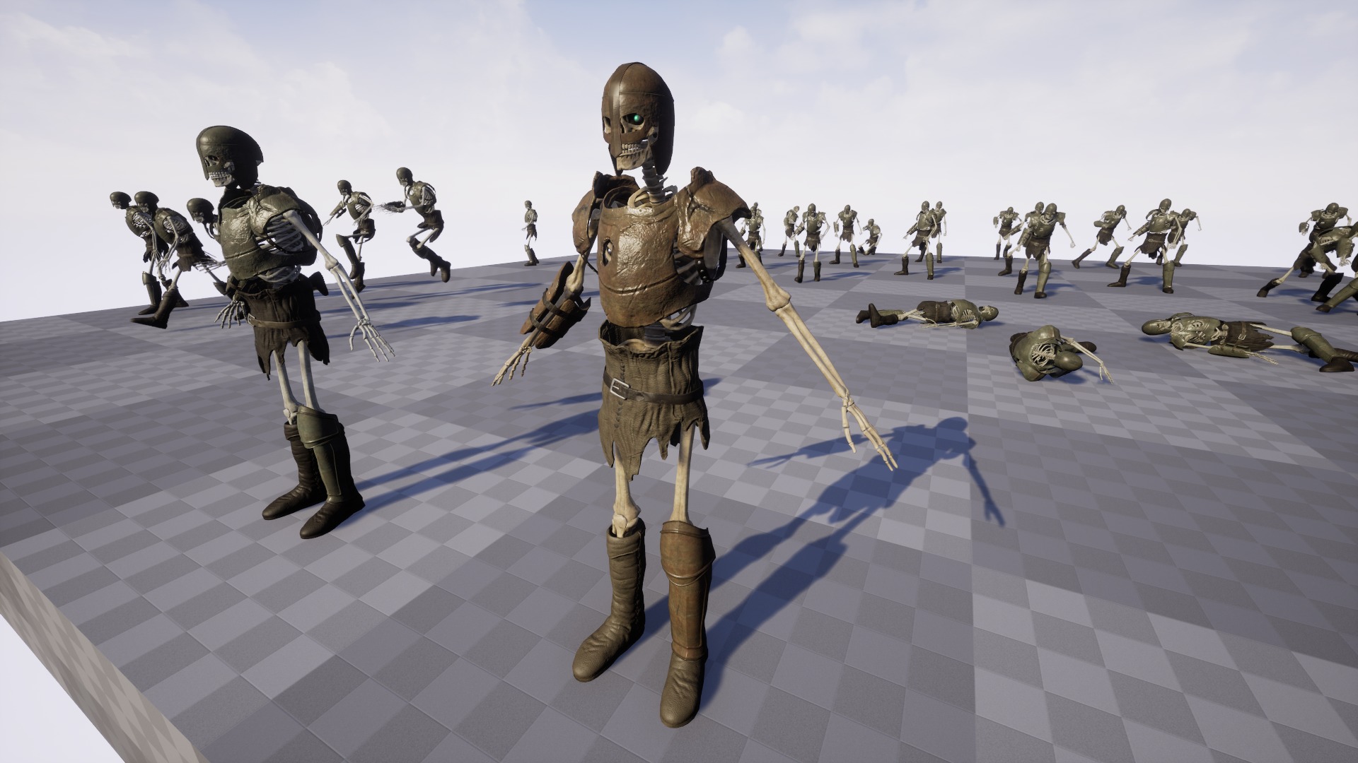 Skeleton 02 Low-poly 3D model_18