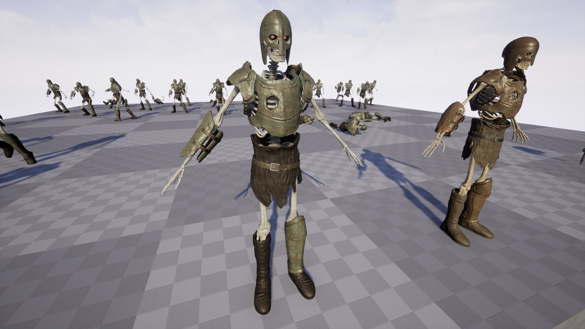 Skeleton 02 Low-poly 3D model_14